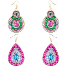 Load image into Gallery viewer, 5D DIY Diamond Painting Earrings Kit Irregular Double-sided Drill (RZ024)