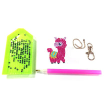 Load image into Gallery viewer, 5pcs/set DIY Diamond Painting Keychain Animal Car Hanging Pendant (AA1048)