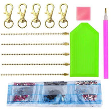 Load image into Gallery viewer, 5pcs/set DIY Diamond Painting Keychain Animal Car Hanging Pendant (AA1048)