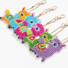Load image into Gallery viewer, 5pcs/set DIY Diamond Painting Keychain Animal Car Hanging Pendant (AA1048)