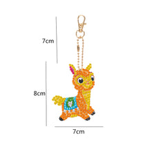 Load image into Gallery viewer, 5pcs/set DIY Diamond Painting Keychain Animal Car Hanging Pendant (AA1048)