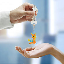 Load image into Gallery viewer, 5pcs/set DIY Diamond Painting Keychain Animal Car Hanging Pendant (AA1048)