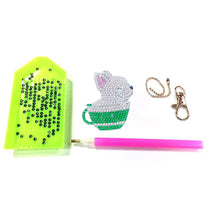 Load image into Gallery viewer, 5pcs/set DIY Diamond Painting Keychain Pet Dog Car Hanging Pendant (AA1050)