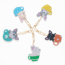 Load image into Gallery viewer, 5pcs/set DIY Diamond Painting Keychain Pet Dog Car Hanging Pendant (AA1050)