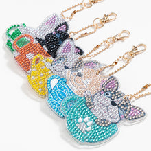 Load image into Gallery viewer, 5pcs/set DIY Diamond Painting Keychain Pet Dog Car Hanging Pendant (AA1050)