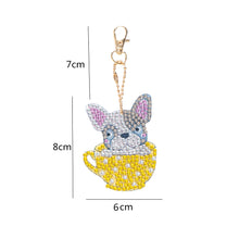 Load image into Gallery viewer, 5pcs/set DIY Diamond Painting Keychain Pet Dog Car Hanging Pendant (AA1050)