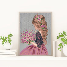 Load image into Gallery viewer, Diamond Painting - Partial Special Shaped - girl (30*40CM)