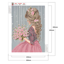 Load image into Gallery viewer, Diamond Painting - Partial Special Shaped - girl (30*40CM)