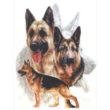 Load image into Gallery viewer, Diamond Painting - Full Square - black-backed dog (30*40CM)