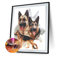 Load image into Gallery viewer, Diamond Painting - Full Square - black-backed dog (30*40CM)