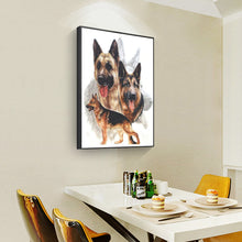Load image into Gallery viewer, Diamond Painting - Full Square - black-backed dog (30*40CM)
