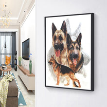Load image into Gallery viewer, Diamond Painting - Full Square - black-backed dog (30*40CM)