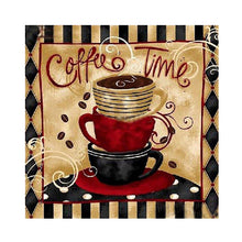 Load image into Gallery viewer, Diamond Painting - Full Square - coffee calligraphy (30*30CM)