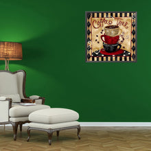 Load image into Gallery viewer, Diamond Painting - Full Square - coffee calligraphy (30*30CM)