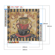 Load image into Gallery viewer, Diamond Painting - Full Square - coffee calligraphy (30*30CM)