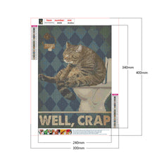 Load image into Gallery viewer, Diamond Painting - Full Round - black cat pictorial (30*40CM)