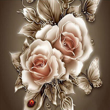 Load image into Gallery viewer, Diamond Painting - Full Round - vintage rose (40*40CM)