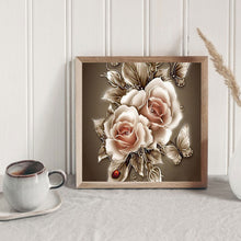 Load image into Gallery viewer, Diamond Painting - Full Round - vintage rose (40*40CM)
