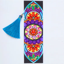 Load image into Gallery viewer, DIY Diamond Painting Leather Bookmark Mandala Tassel Book Marks Craft Art