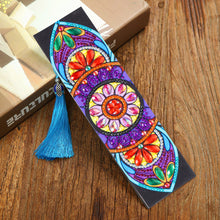 Load image into Gallery viewer, DIY Diamond Painting Leather Bookmark Mandala Tassel Book Marks Craft Art