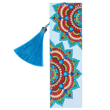Load image into Gallery viewer, DIY Diamond Painting Leather Bookmark Mandala Tassel Book Marks Craft Art