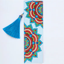 Load image into Gallery viewer, DIY Diamond Painting Leather Bookmark Mandala Tassel Book Marks Craft Art