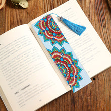 Load image into Gallery viewer, DIY Diamond Painting Leather Bookmark Mandala Tassel Book Marks Craft Art