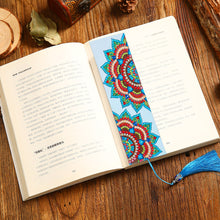 Load image into Gallery viewer, DIY Diamond Painting Leather Bookmark Mandala Tassel Book Marks Craft Art