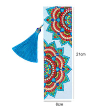 Load image into Gallery viewer, DIY Diamond Painting Leather Bookmark Mandala Tassel Book Marks Craft Art