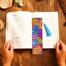 Load image into Gallery viewer, DIY Diamond Painting Leather Bookmark Mandala Tassel Book Marks Craft Art