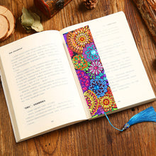 Load image into Gallery viewer, DIY Diamond Painting Leather Bookmark Mandala Tassel Book Marks Craft Art