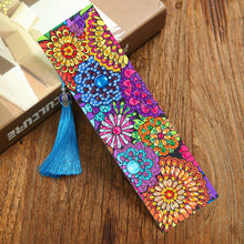 Load image into Gallery viewer, DIY Diamond Painting Leather Bookmark Mandala Tassel Book Marks Craft Art