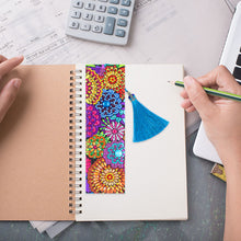 Load image into Gallery viewer, DIY Diamond Painting Leather Bookmark Mandala Tassel Book Marks Craft Art