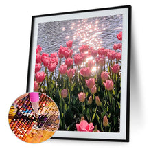 Load image into Gallery viewer, Diamond Painting - Full Round - pink tulips (30*40CM)