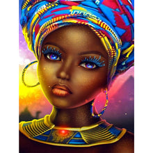 Load image into Gallery viewer, Diamond Painting - Full Round - African woman (30*40CM)