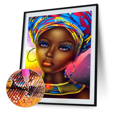Load image into Gallery viewer, Diamond Painting - Full Round - African woman (30*40CM)
