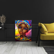 Load image into Gallery viewer, Diamond Painting - Full Round - African woman (30*40CM)