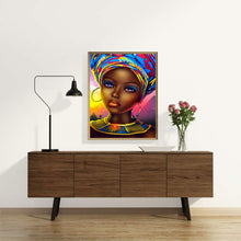Load image into Gallery viewer, Diamond Painting - Full Round - African woman (30*40CM)