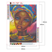 Load image into Gallery viewer, Diamond Painting - Full Round - African woman (30*40CM)