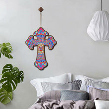 Load image into Gallery viewer, Wooden Jesus Christ Cross Pendant DIY Diamond Painting Religion Pray Decor