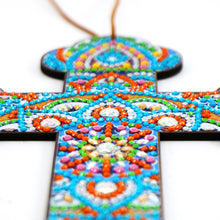 Load image into Gallery viewer, Wooden Jesus Christ Cross Pendant DIY Diamond Painting Religion Pray Decor