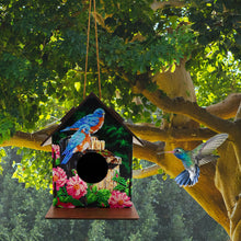 Load image into Gallery viewer, Hanging Bird House DIY Diamond Painting Wooden Bird Nest Hut Parrot Cage
