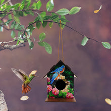 Load image into Gallery viewer, Hanging Bird House DIY Diamond Painting Wooden Bird Nest Hut Parrot Cage