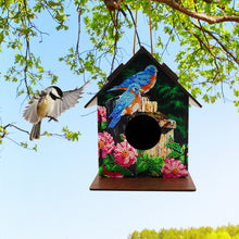 Load image into Gallery viewer, Hanging Bird House DIY Diamond Painting Wooden Bird Nest Hut Parrot Cage