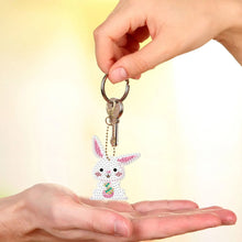 Load image into Gallery viewer, 5pcs Diamond Painting Keyring Kits DIY Rabbit Keychain Bag Pendant (YSK095)