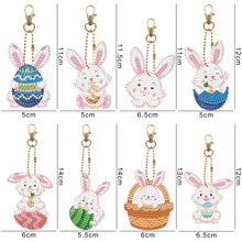 Load image into Gallery viewer, 5D Diamond Painting Keyring Kits DIY Cartoon Animal Keychain Bag Pendant