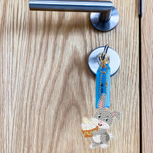 Load image into Gallery viewer, 5pcs Diamond Painting Keyring Kits DIY Rabbit Keychain Bag Pendant (YSK098)