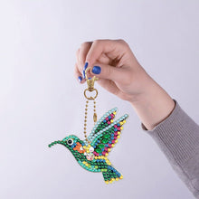 Load image into Gallery viewer, 5pcs Diamond Painting Keyring Kit DIY Hummingbird Keychain Pendant (YSK100)