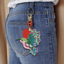Load image into Gallery viewer, 5pcs Diamond Painting Keyring Kit DIY Hummingbird Keychain Pendant (YSK100)