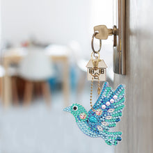 Load image into Gallery viewer, 5pcs Diamond Painting Keyring Kit DIY Hummingbird Keychain Pendant (YSK100)
